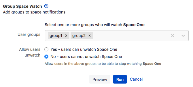 group space watch
