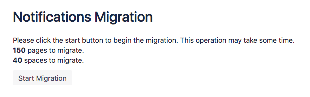 notifications migration page
